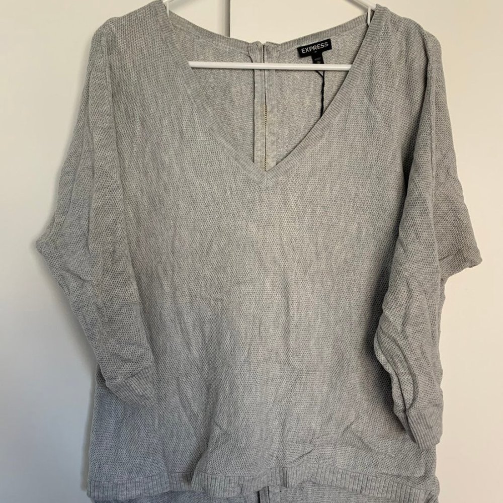 Grey Lightweight Sweater Express - M